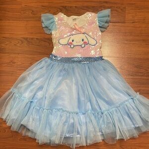 Sanrio‎ Cinnamoroll Girls Blue Sparkly Birthday Dress size M